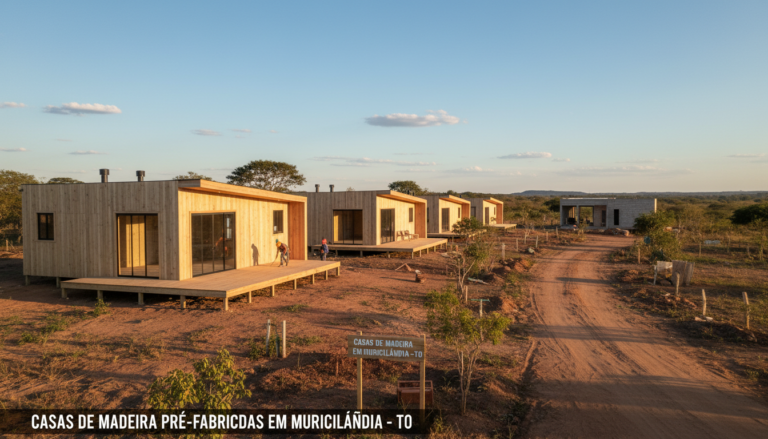 Casas de Madeira Pré-Fabricadas em Muricilândia – TO