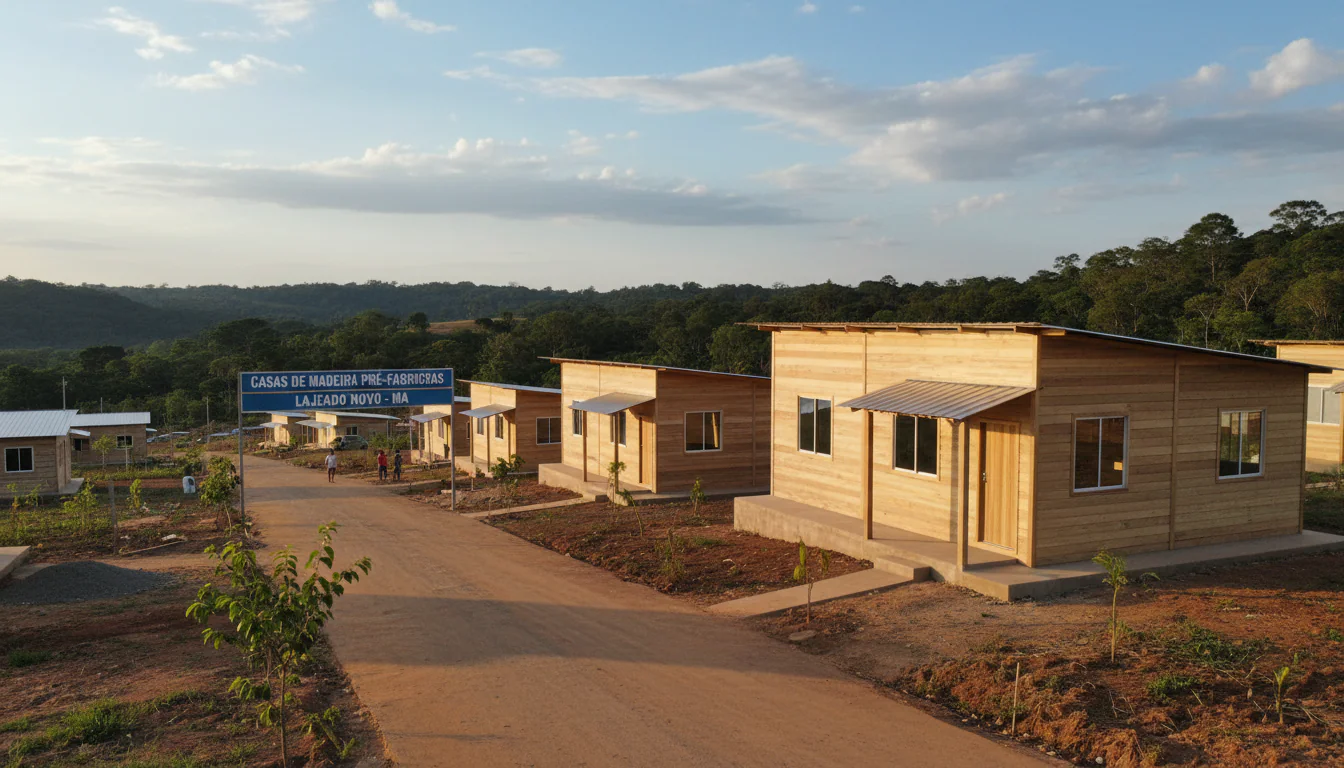 Casas de Madeira Pré-Fabricadas em Lajeado Novo – MA