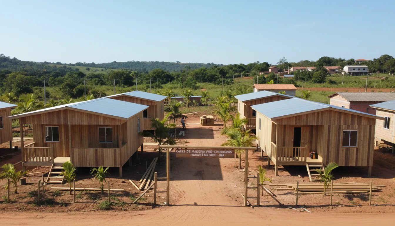 Casas de Madeira Pré-Fabricadas em Maranhãozinho – MA