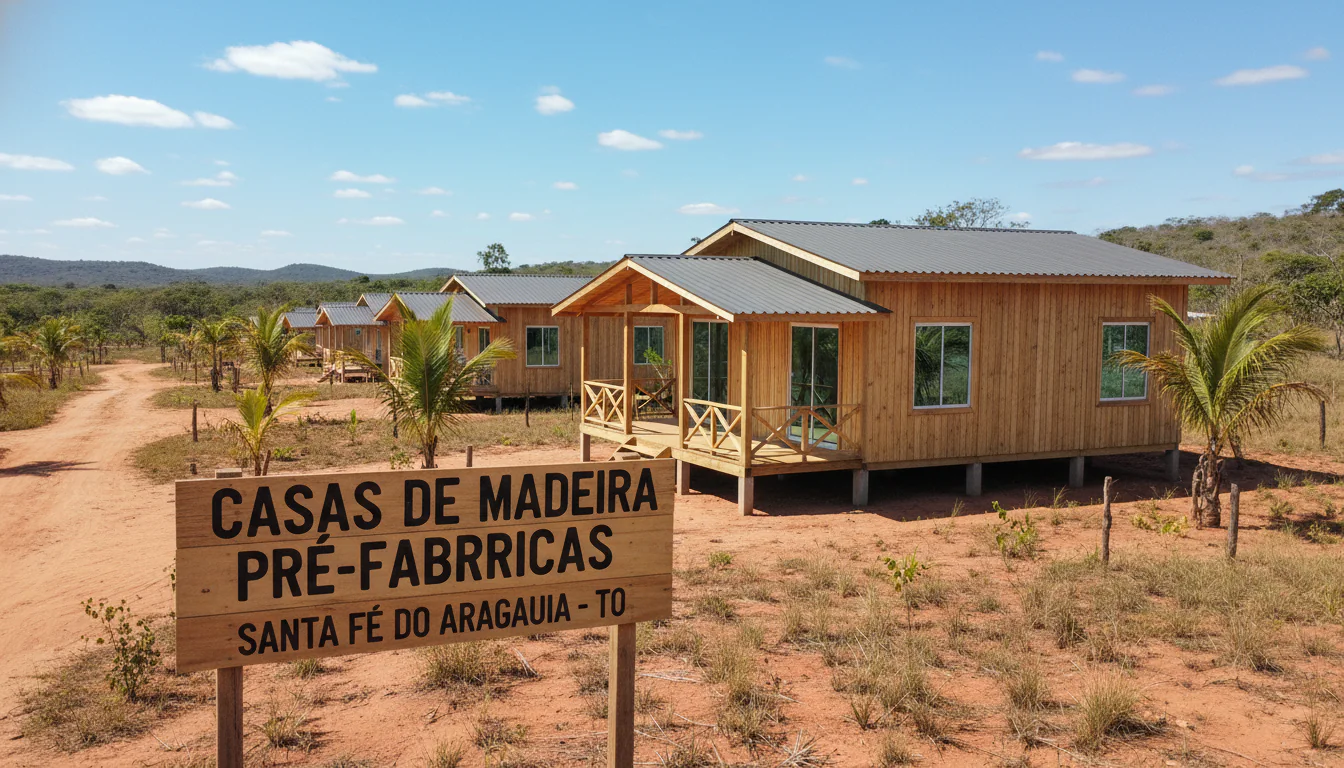Casas de Madeira Pré-Fabricadas em Santa Fé do Araguaia – TO
