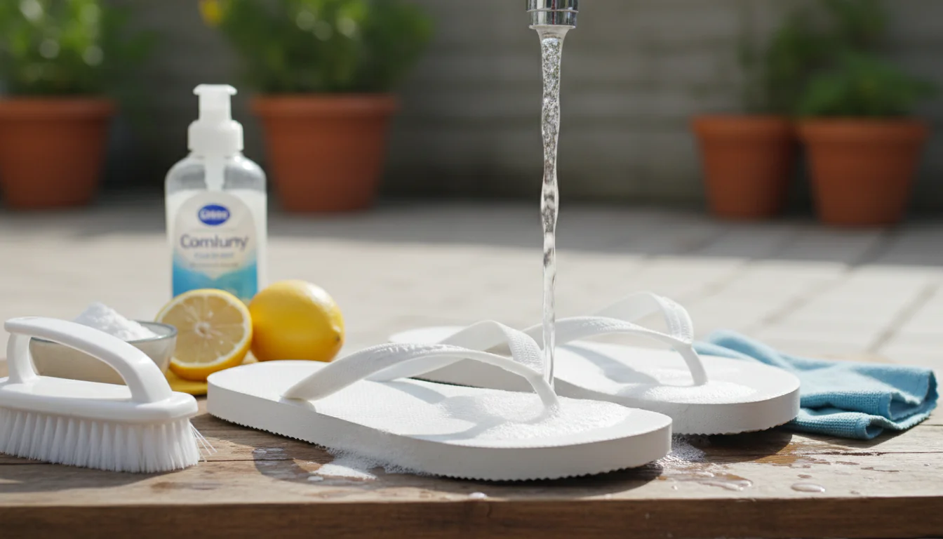 Como limpar chinelo branco: deixá-lo como novo