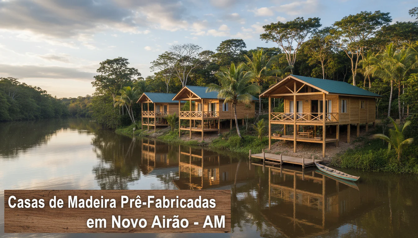 Casas de Madeira Pré-Fabricadas em Novo Airão – AM