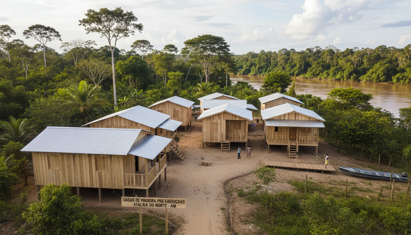Casas de Madeira Pré-Fabricadas em Atalaia do Norte – AM