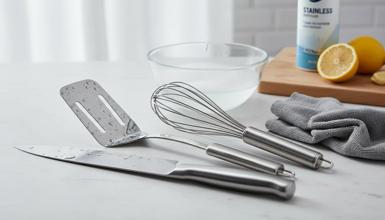 Como limpar utensílios de inox: sem deixar manchas