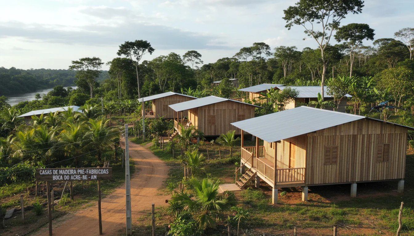 Casas de Madeira Pré-Fabricadas em Boca do Acre – AM