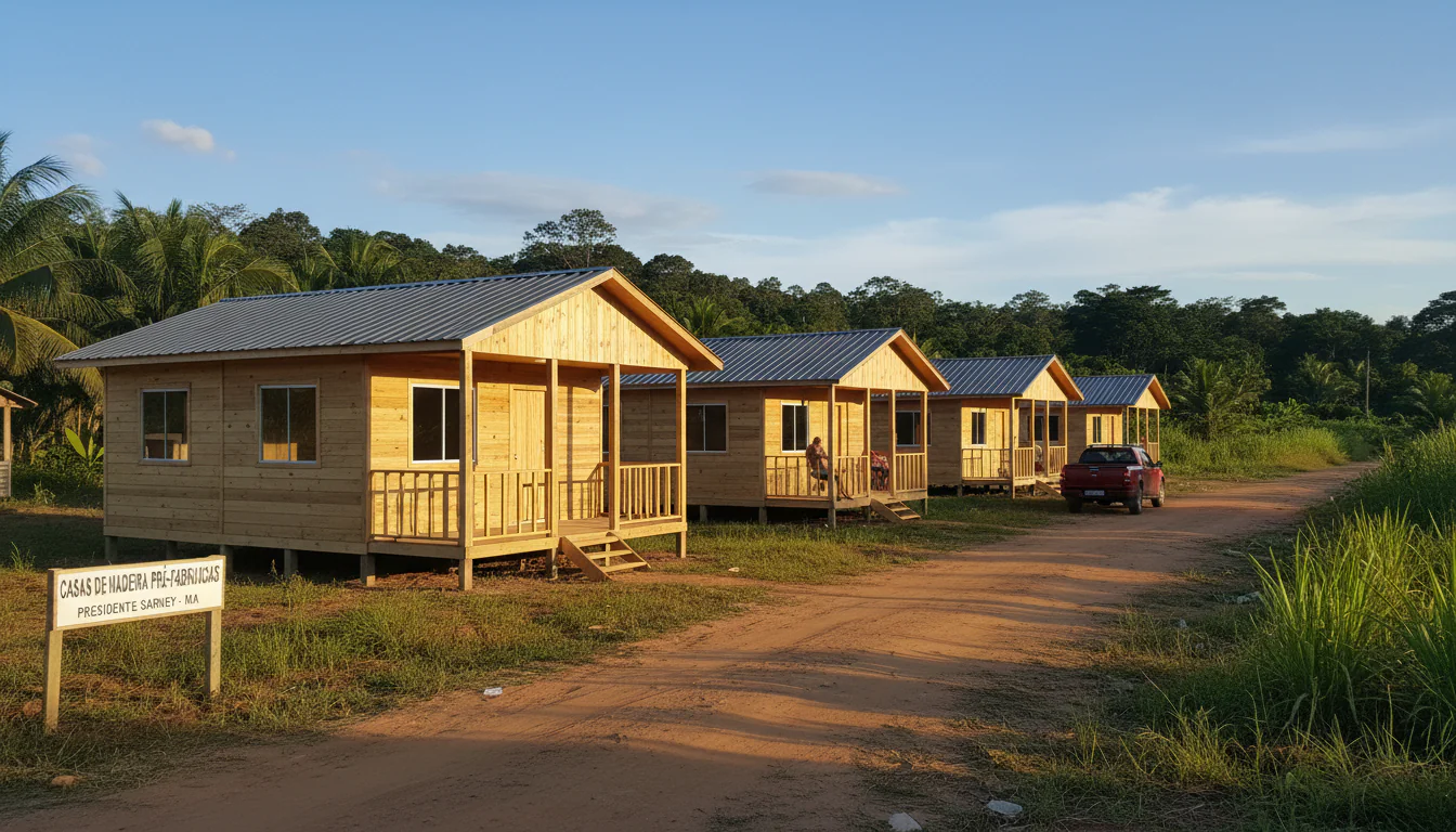 Casas de Madeira Pré-Fabricadas em Presidente Sarney – MA