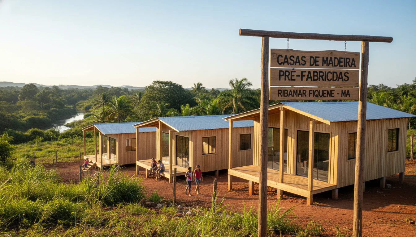 Casas de Madeira Pré-Fabricadas em Ribamar Fiquene – MA