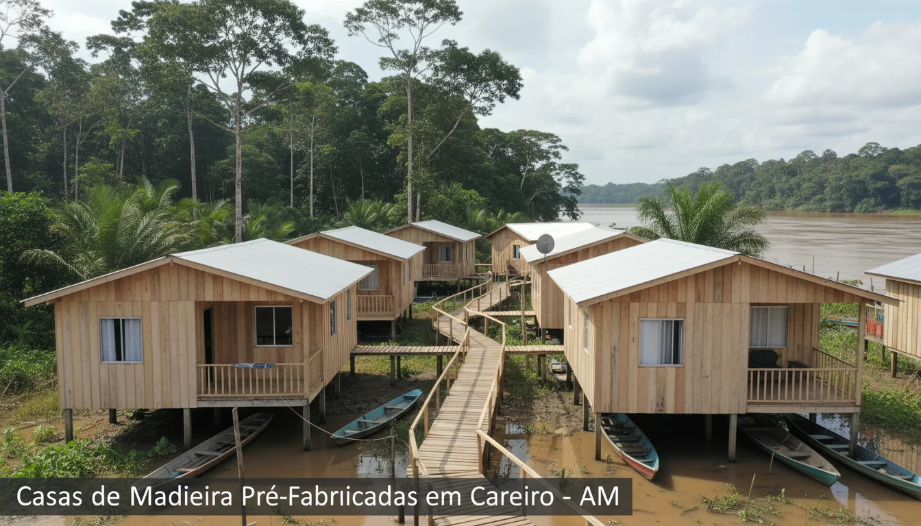 Casas de Madeira Pré-Fabricadas em Careiro – AM