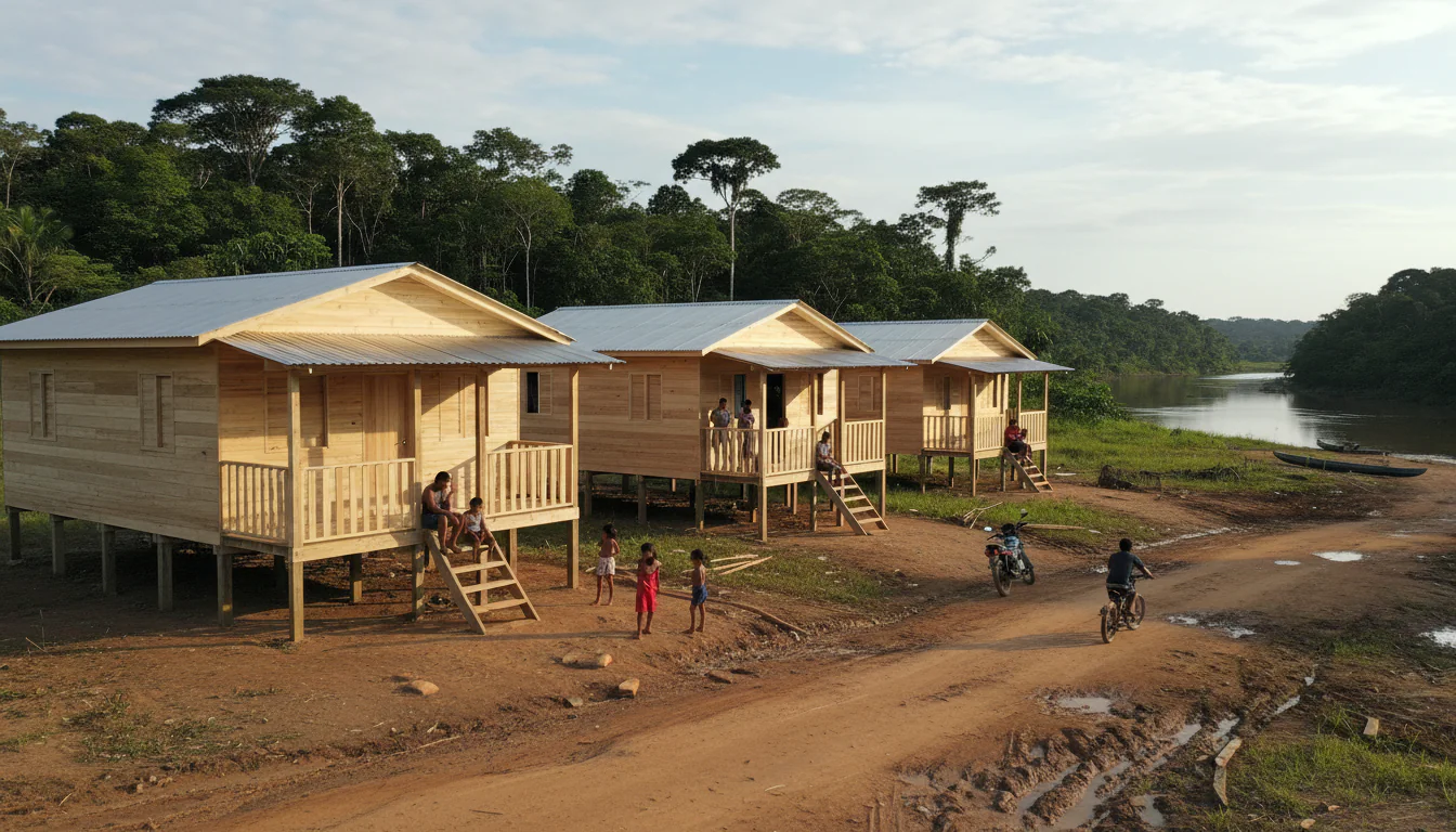 Casas de Madeira Pré-Fabricadas em Coari – AM