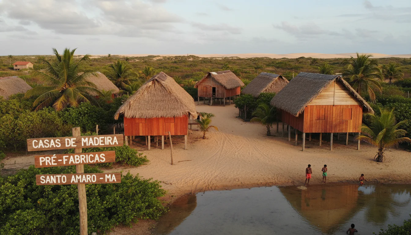 Casas de Madeira Pré-Fabricadas em Santo Amaro do Maranhão – MA