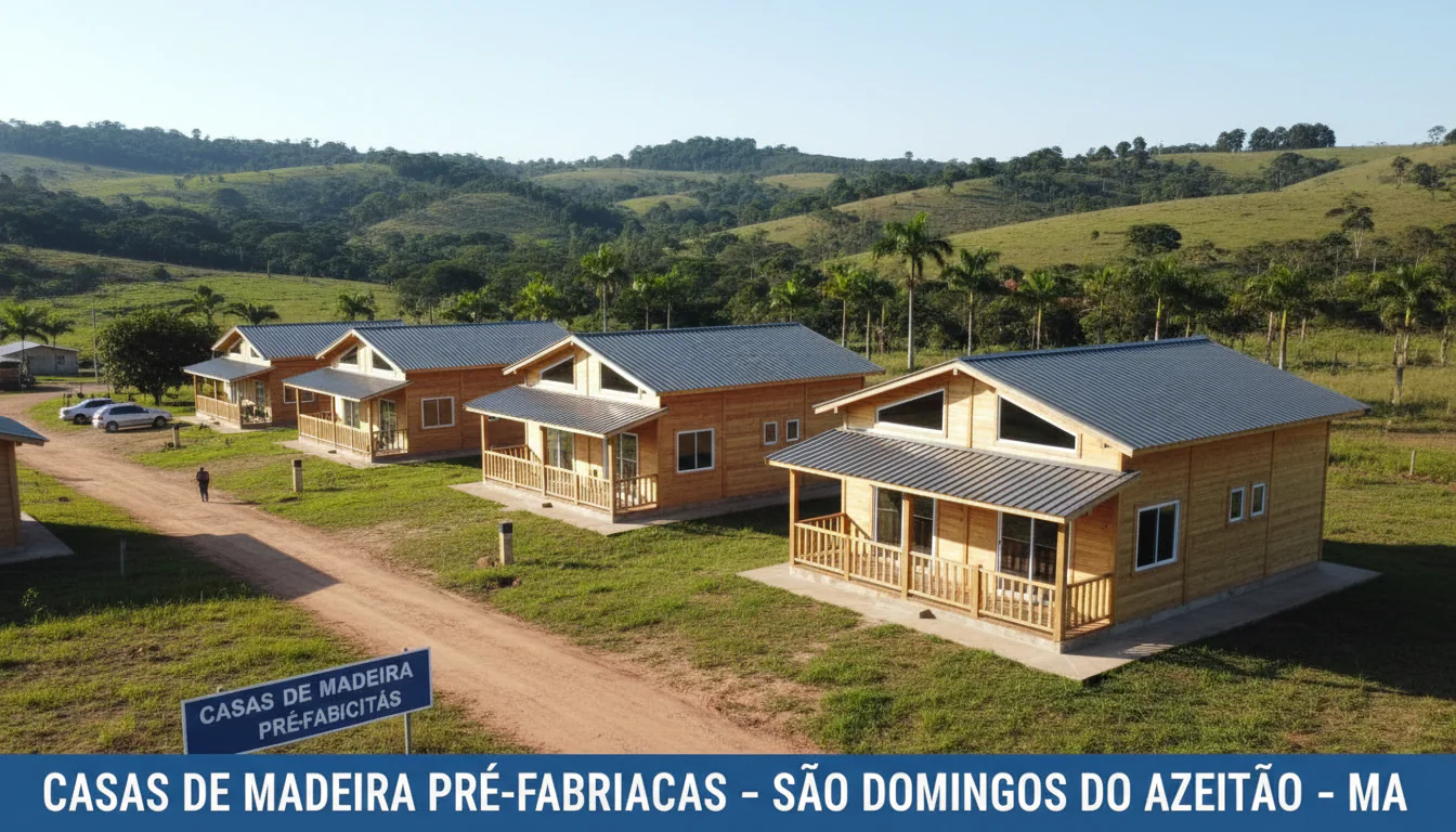Casas de Madeira Pré-Fabricadas em São Domingos do Azeitão – MA