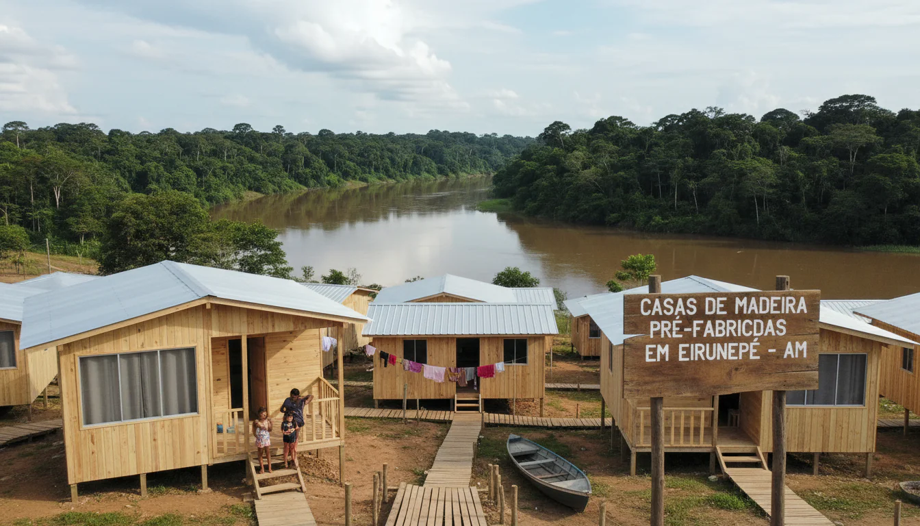 Casas de Madeira Pré-Fabricadas em Eirunepé – AM