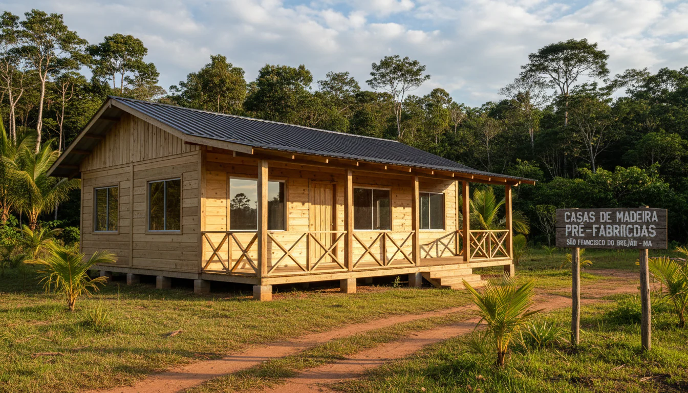 Casas de Madeira Pré-Fabricadas em São Francisco do Brejão – MA