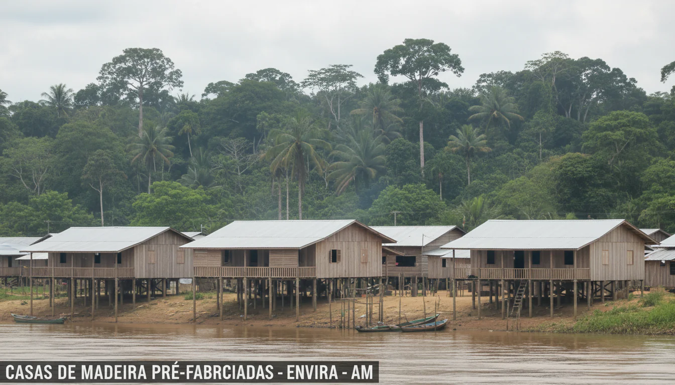 Casas de Madeira Pré-Fabricadas em Envira – AM