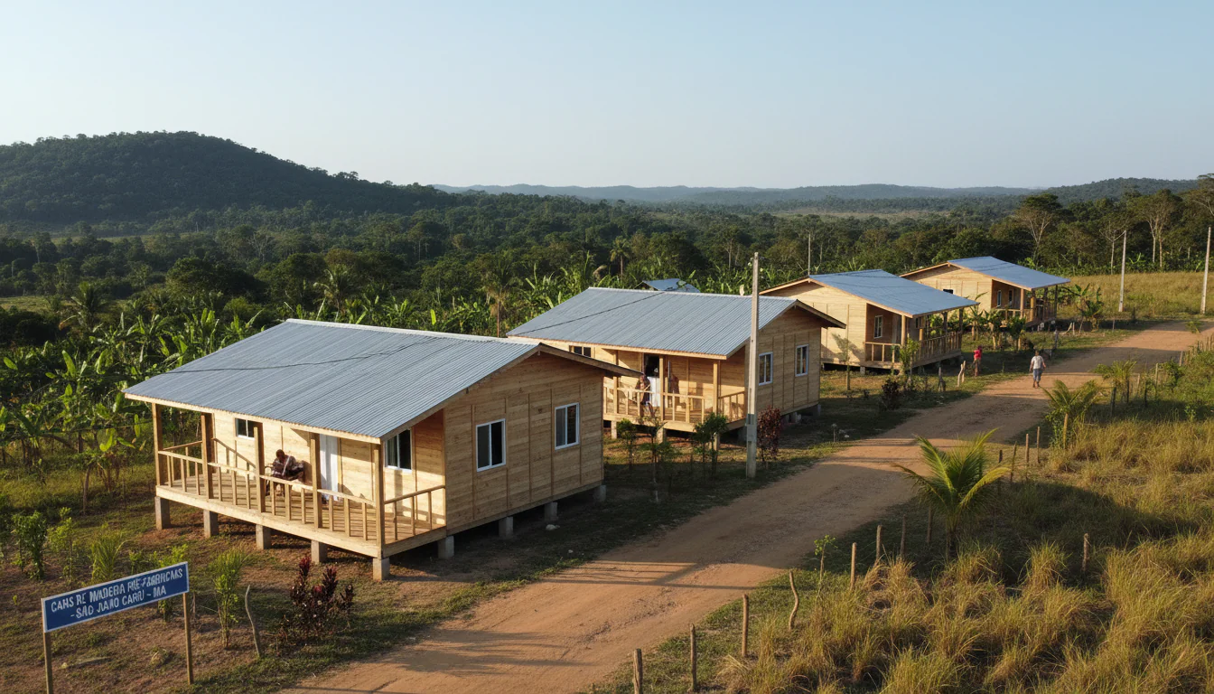 Casas de Madeira Pré-Fabricadas em São João do Carú – MA