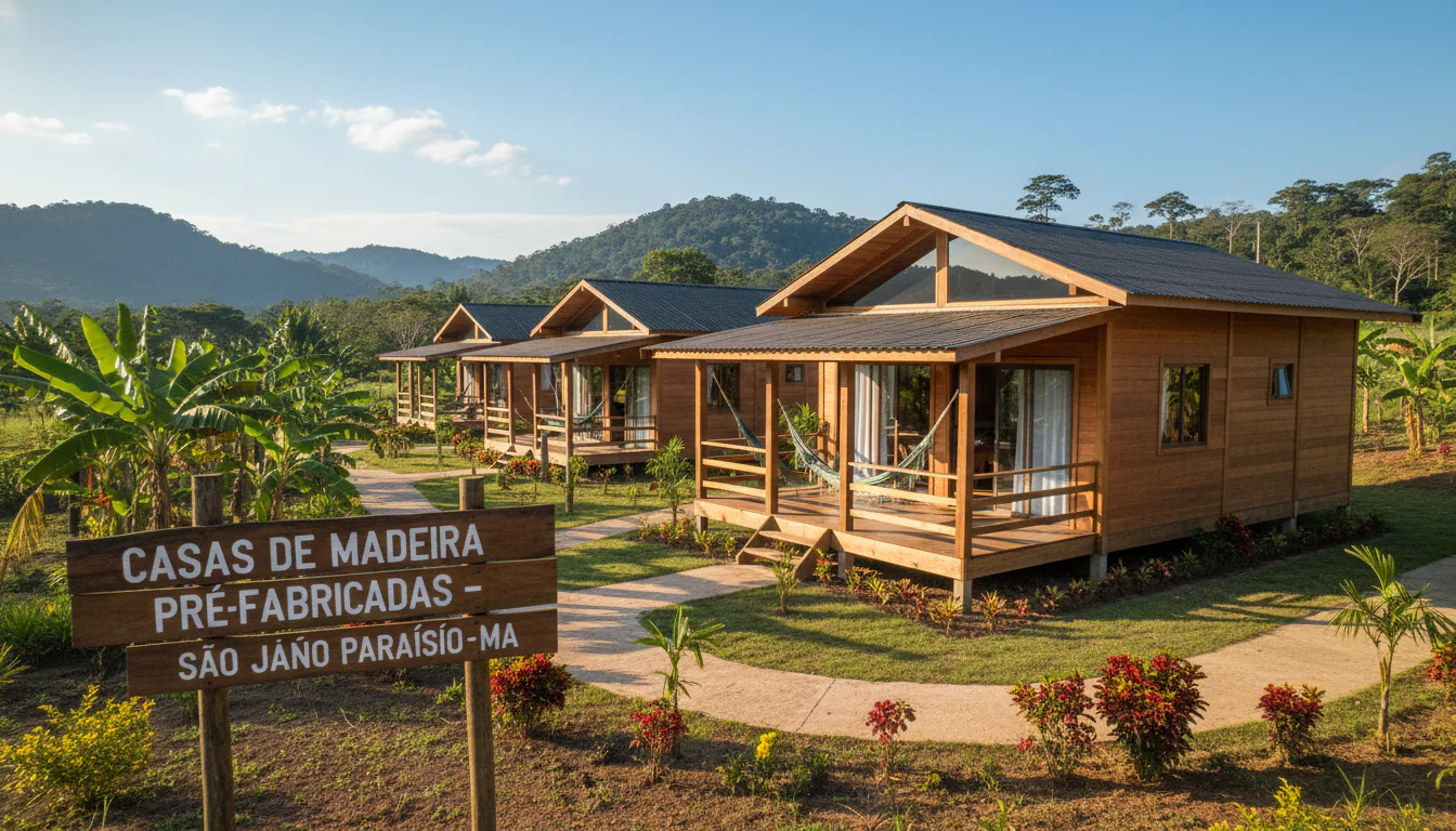 Casas de Madeira Pré-Fabricadas em São João do Paraíso – MA