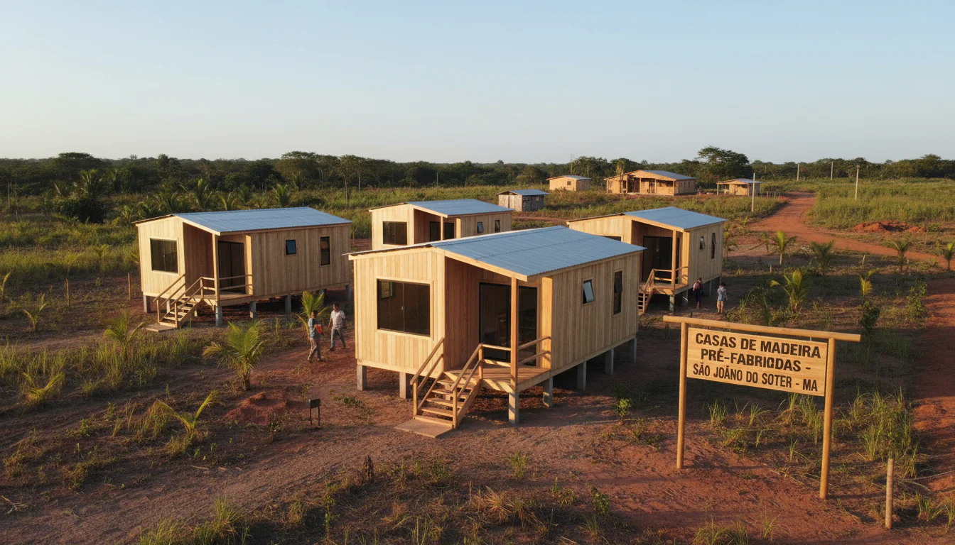 Casas de Madeira Pré-Fabricadas em São João do Soter – MA