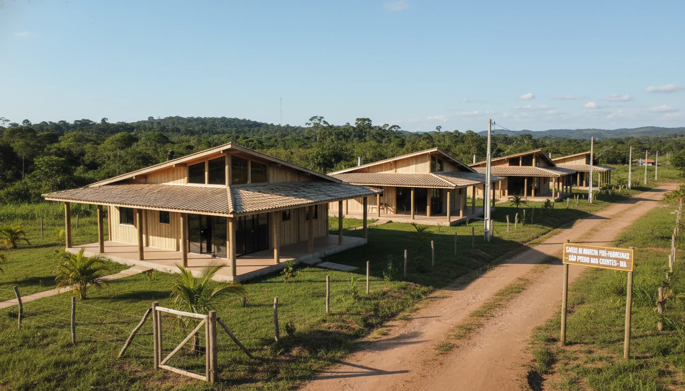 Casas de Madeira Pré-Fabricadas em São Pedro dos Crentes – MA