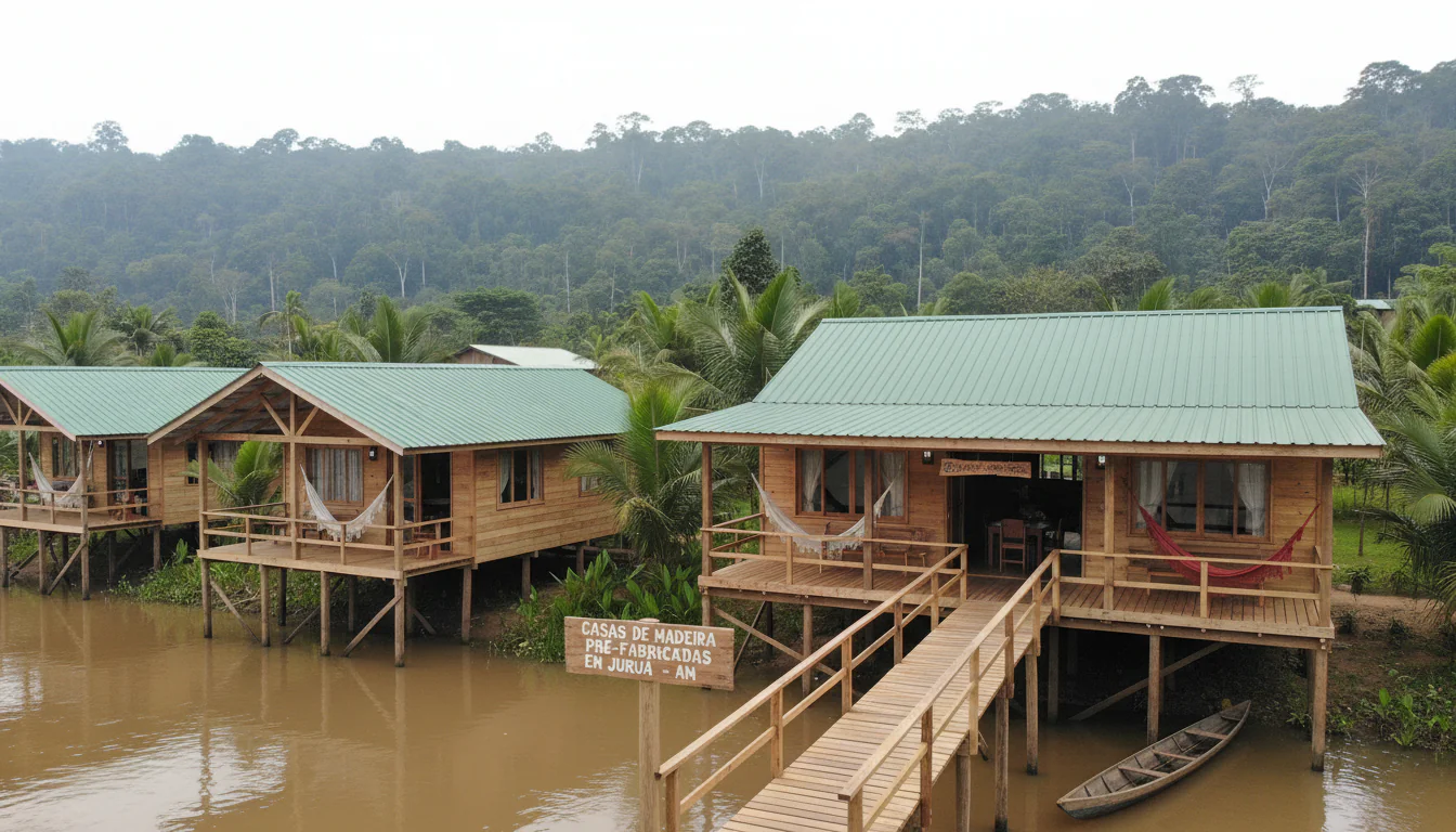 Casas de Madeira Pré-Fabricadas em Juruá – AM