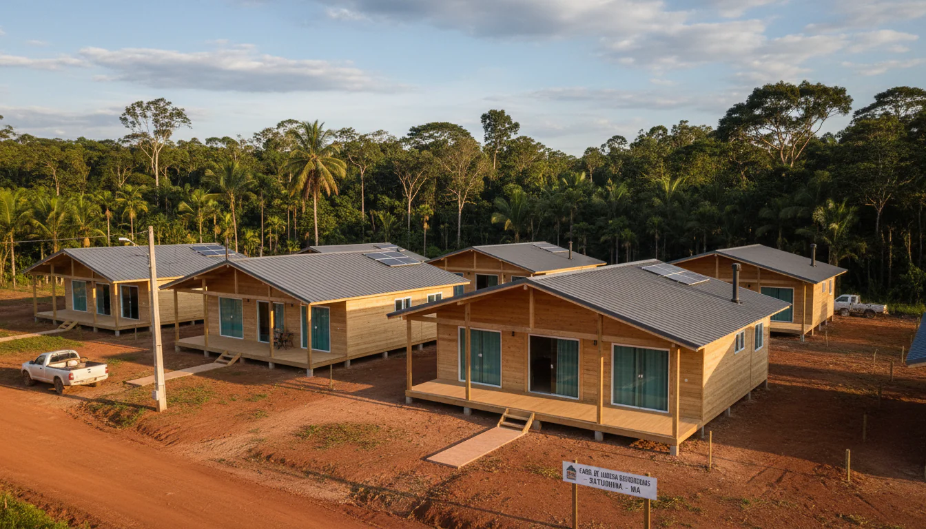Casas de Madeira Pré-Fabricadas em Satubinha – MA