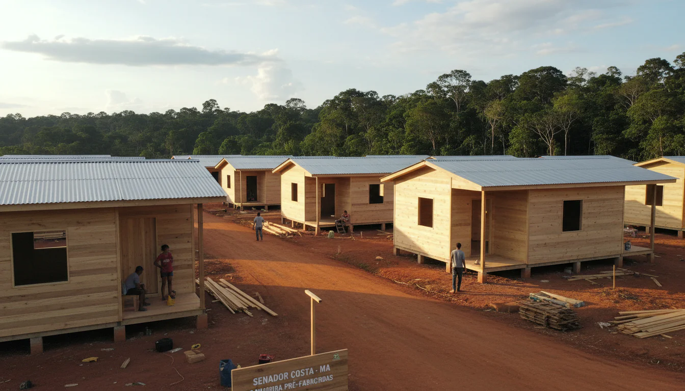Casas de Madeira Pré-Fabricadas em Senador Alexandre Costa – MA