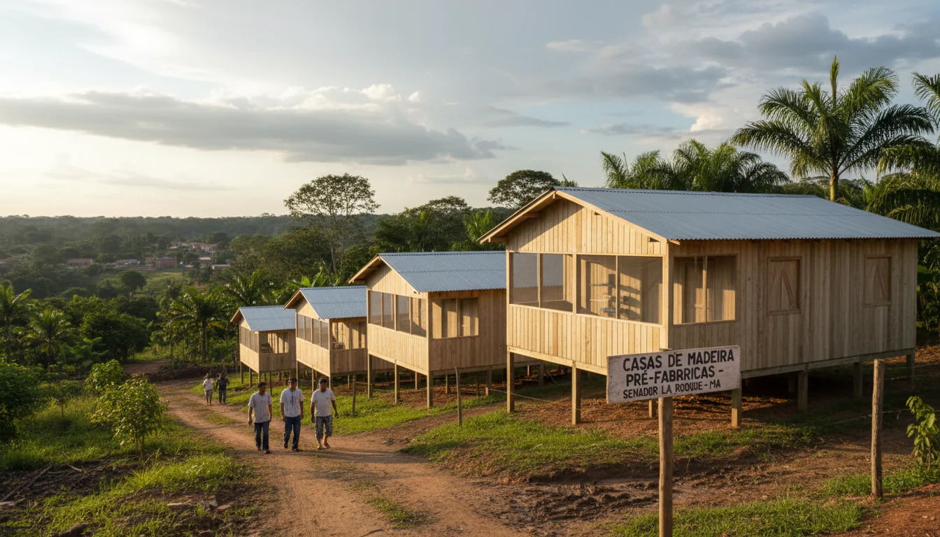 Casas de Madeira Pré-Fabricadas em Senador La Rocque – MA