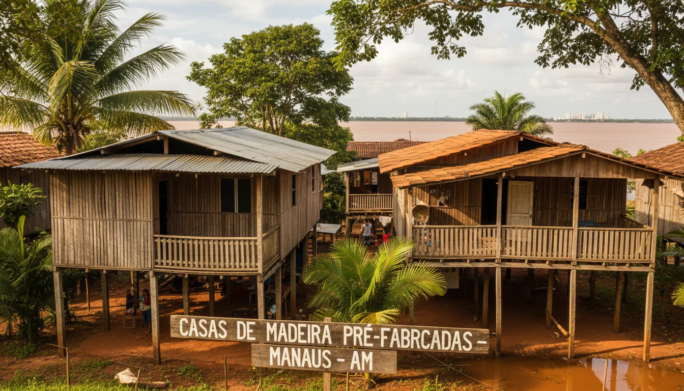 Casas de Madeira Pré-Fabricadas em Manaus – AM