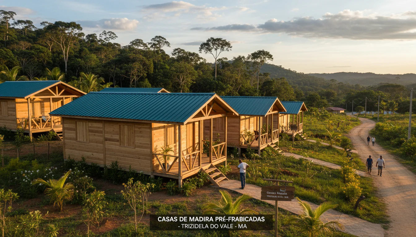Casas de Madeira Pré-Fabricadas em Trizidela do Vale – MA