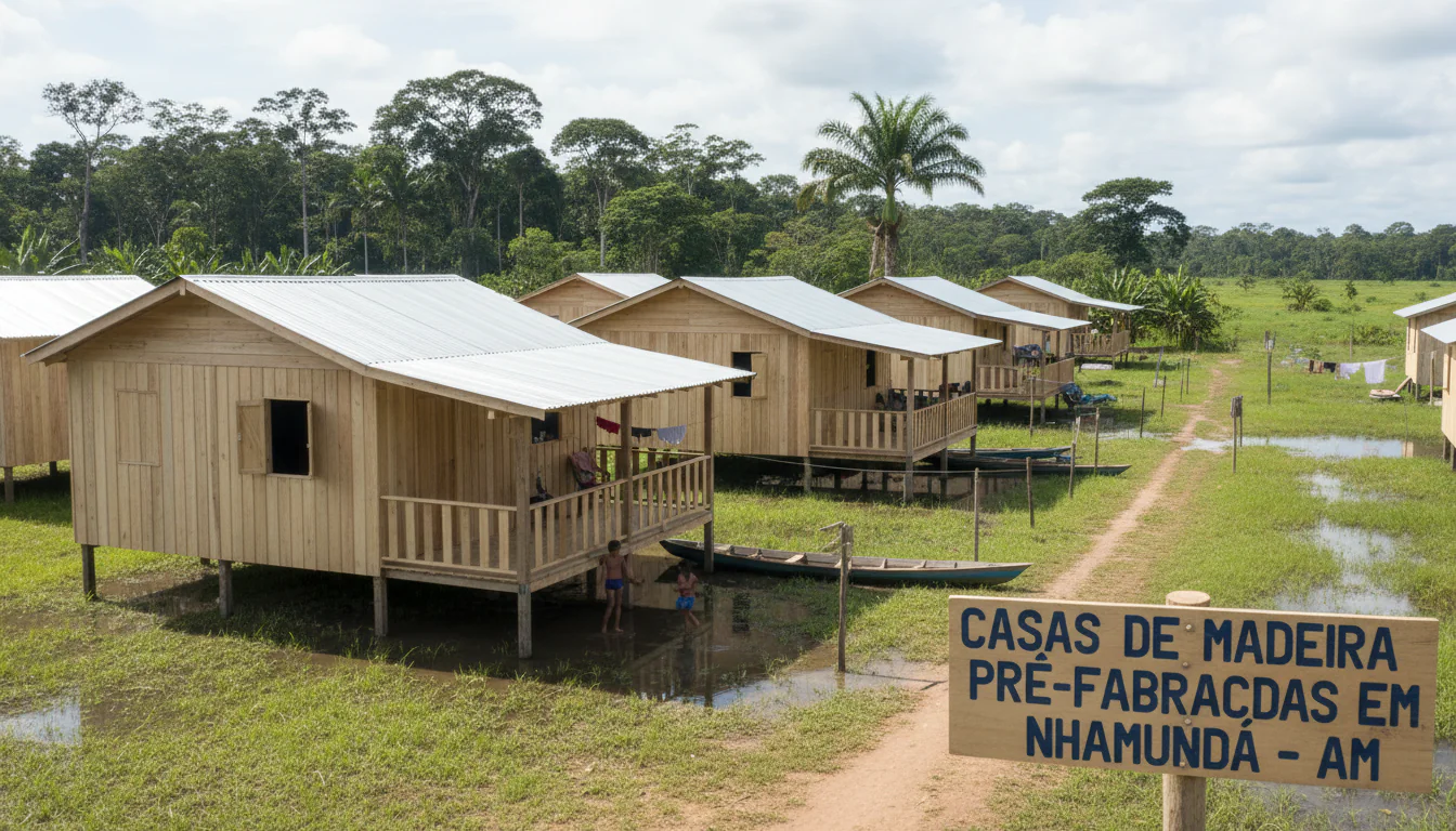 Casas de Madeira Pré-Fabricadas em Nhamundá – AM
