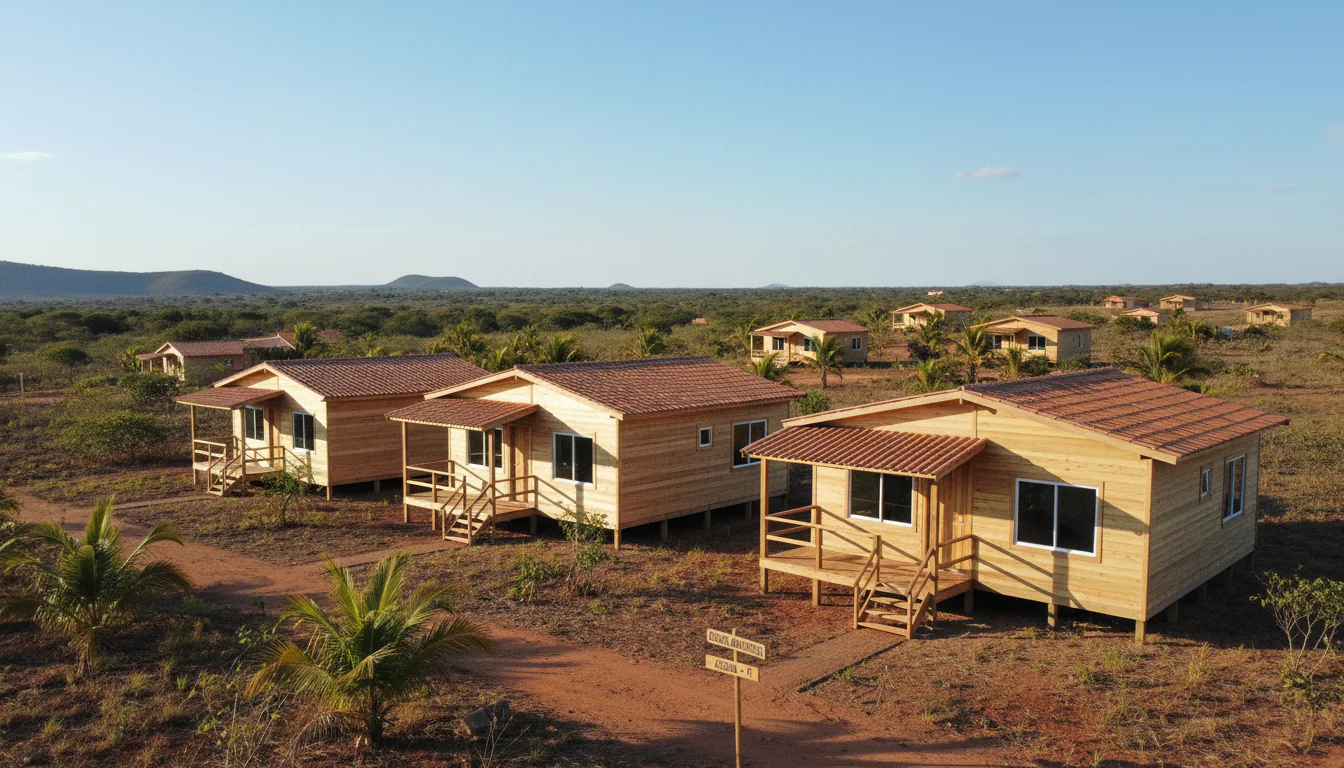 Casas de Madeira Pré-Fabricadas em Acauã – PI