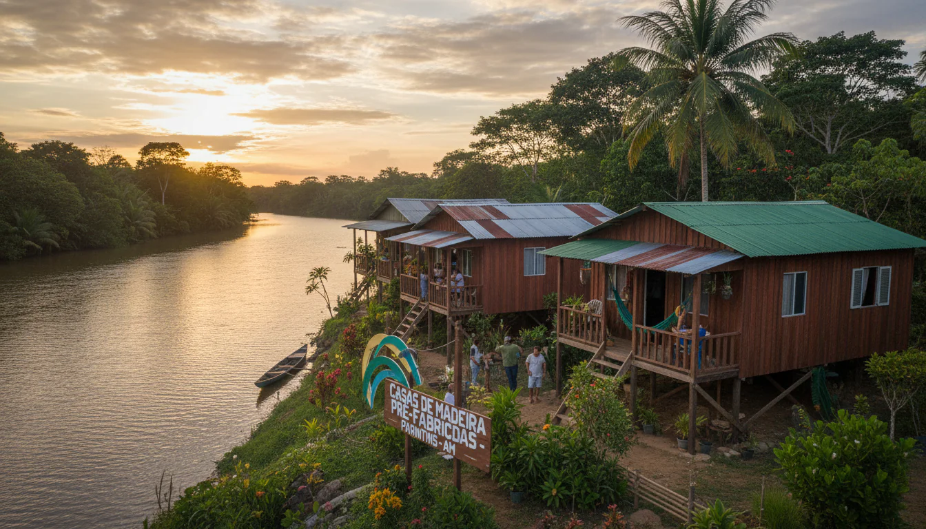 Casas de Madeira Pré-Fabricadas em Parintins – AM