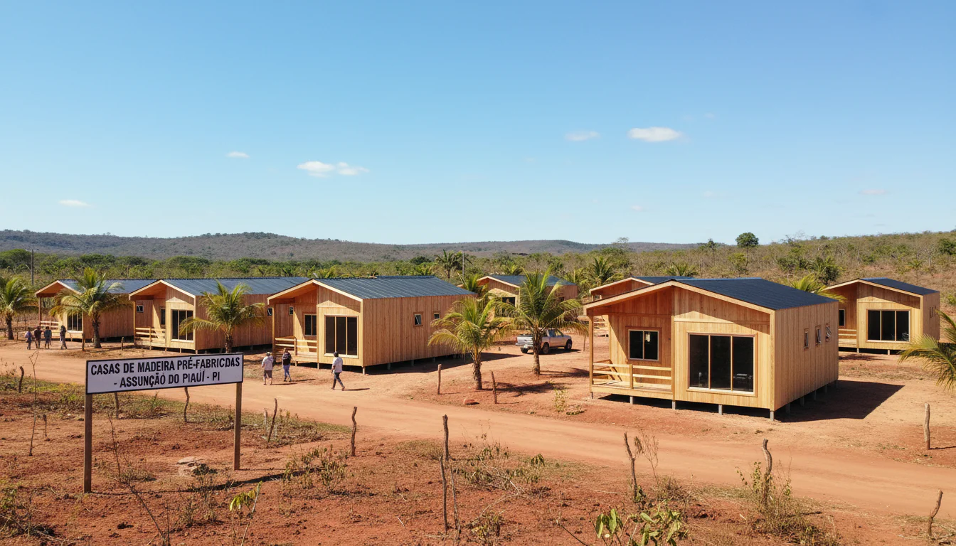 Casas de Madeira Pré-Fabricadas em Assunção do Piauí – PI