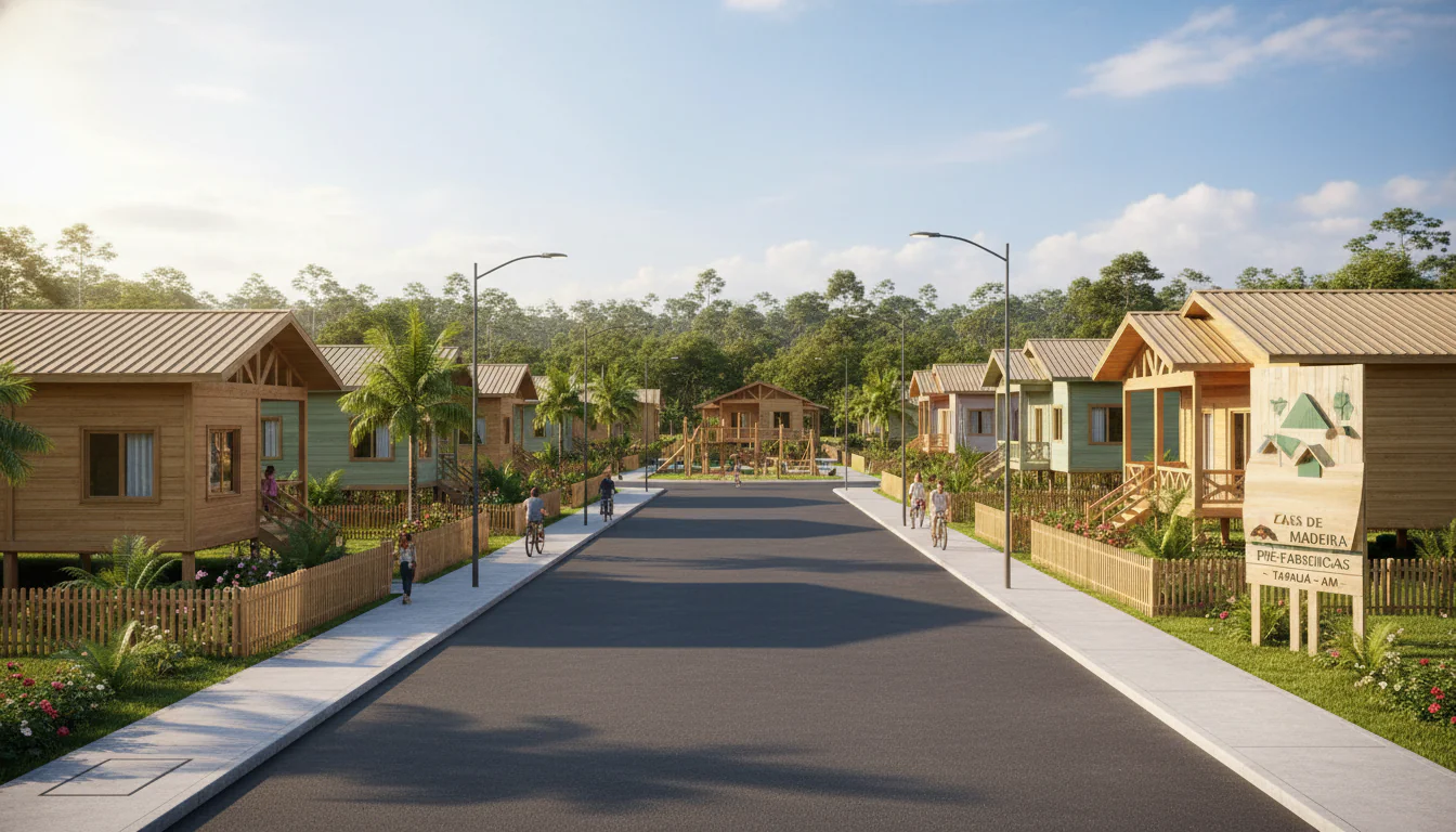 Casas de Madeira Pré-Fabricadas em Tapauá – AM