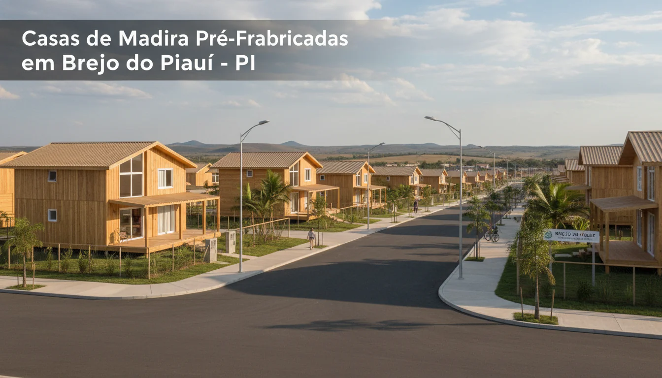 Casas de Madeira Pré-Fabricadas em Brejo do Piauí – PI