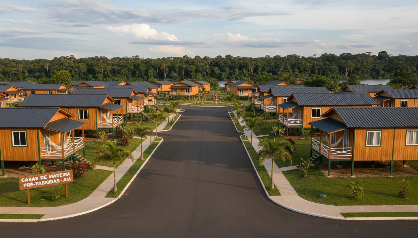 Casas de Madeira Pré-Fabricadas em Amaturá – AM