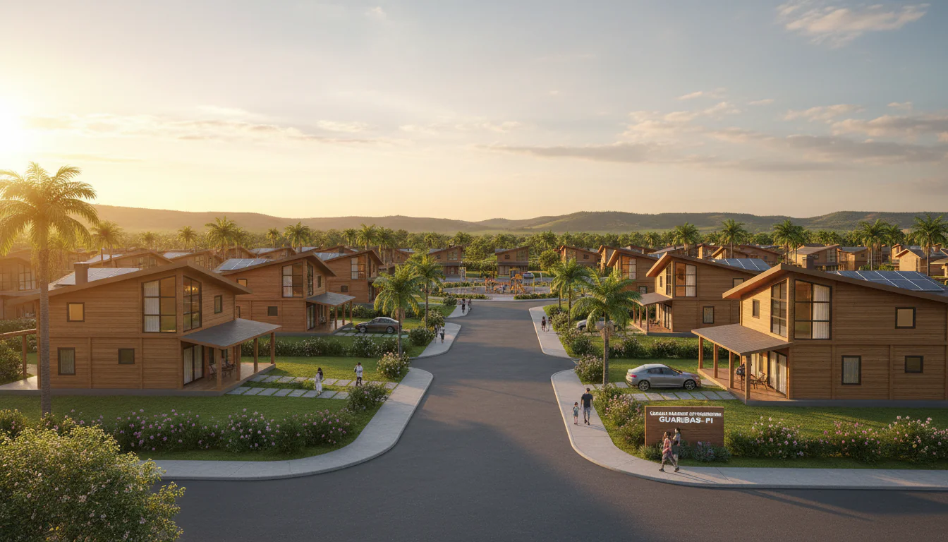 Casas de Madeira Pré-Fabricadas em Guaribas – PI