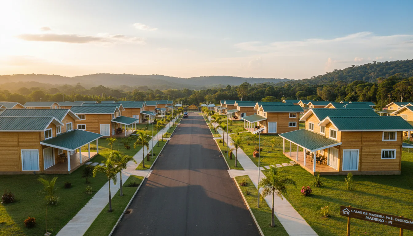 Casas de Madeira Pré-Fabricadas em Madeiro – PI