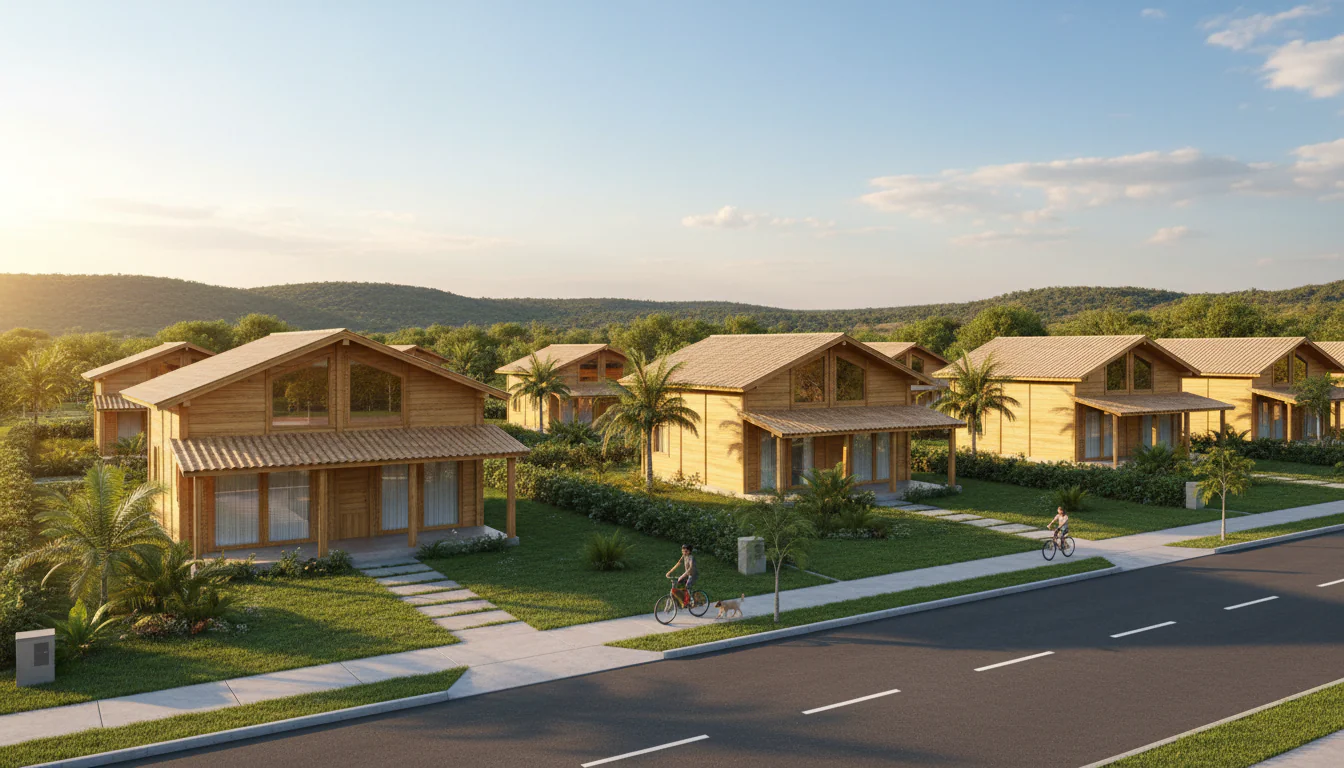 Casas de Madeira Pré-Fabricadas em Rio dos Bois – TO