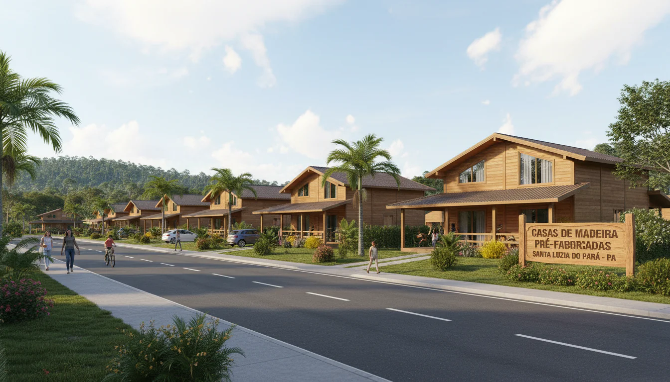 Casas de Madeira Pré-Fabricadas em Santa Luzia do Pará – PA