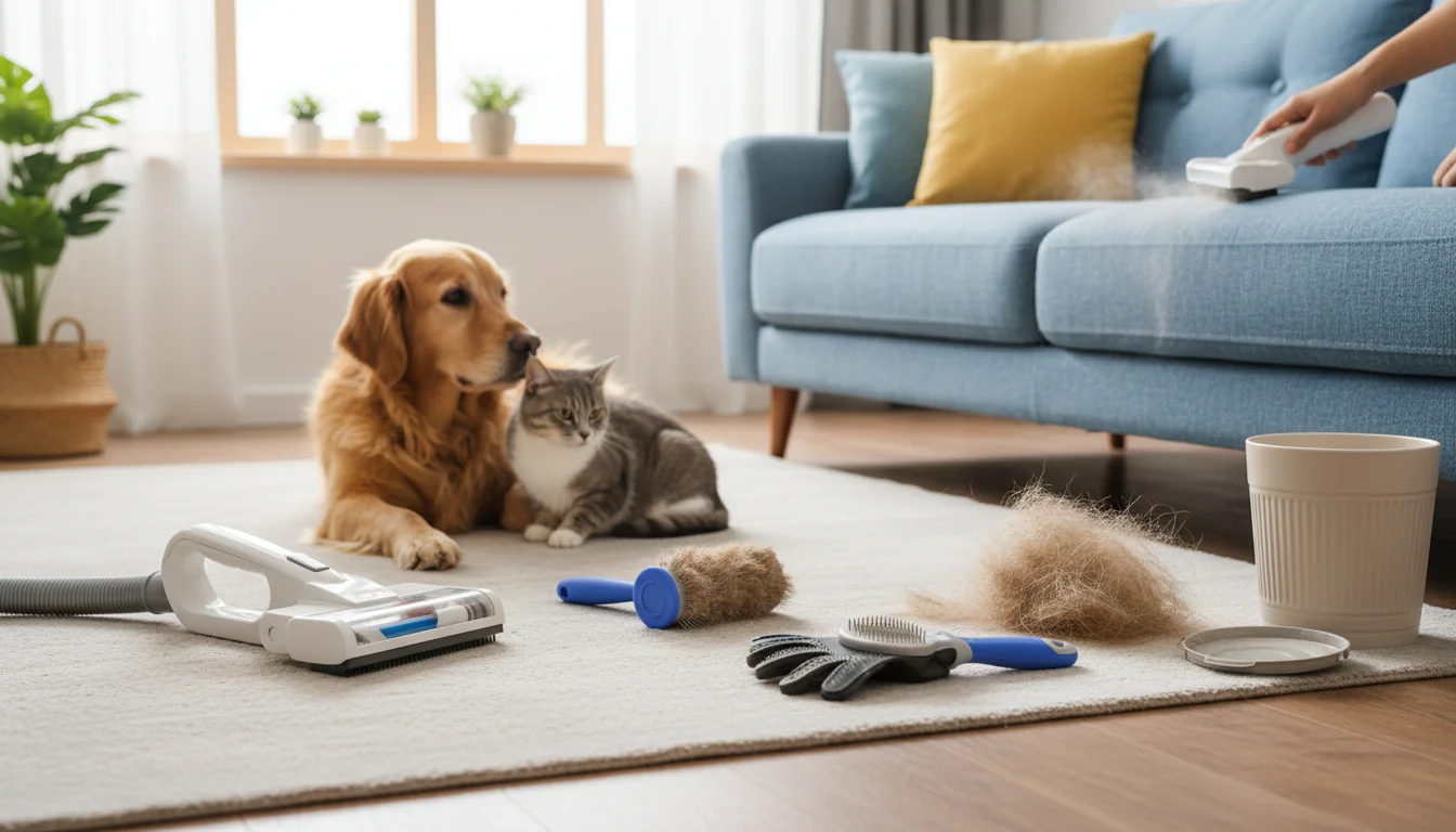 Como tirar pelos de animais: da casa de forma eficaz