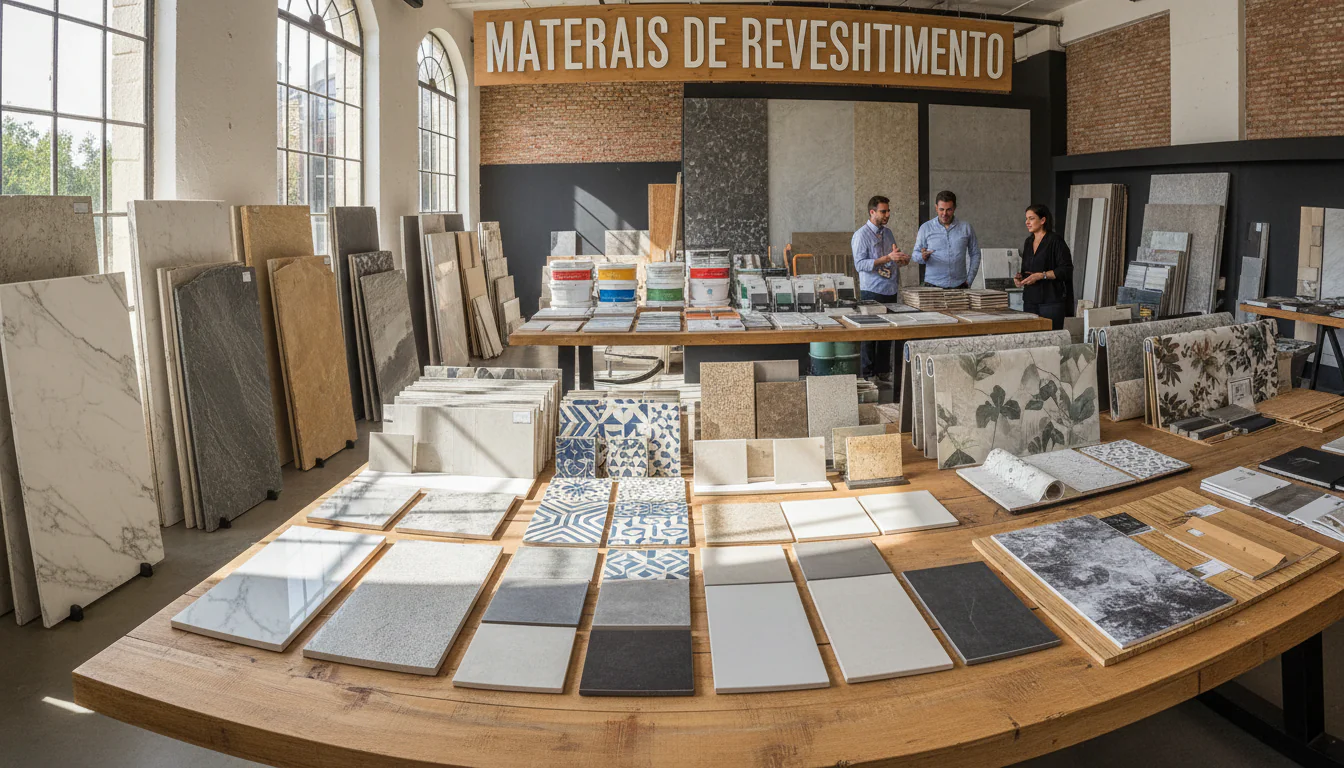 Revestimentos: seção sobre materiais de revestimento