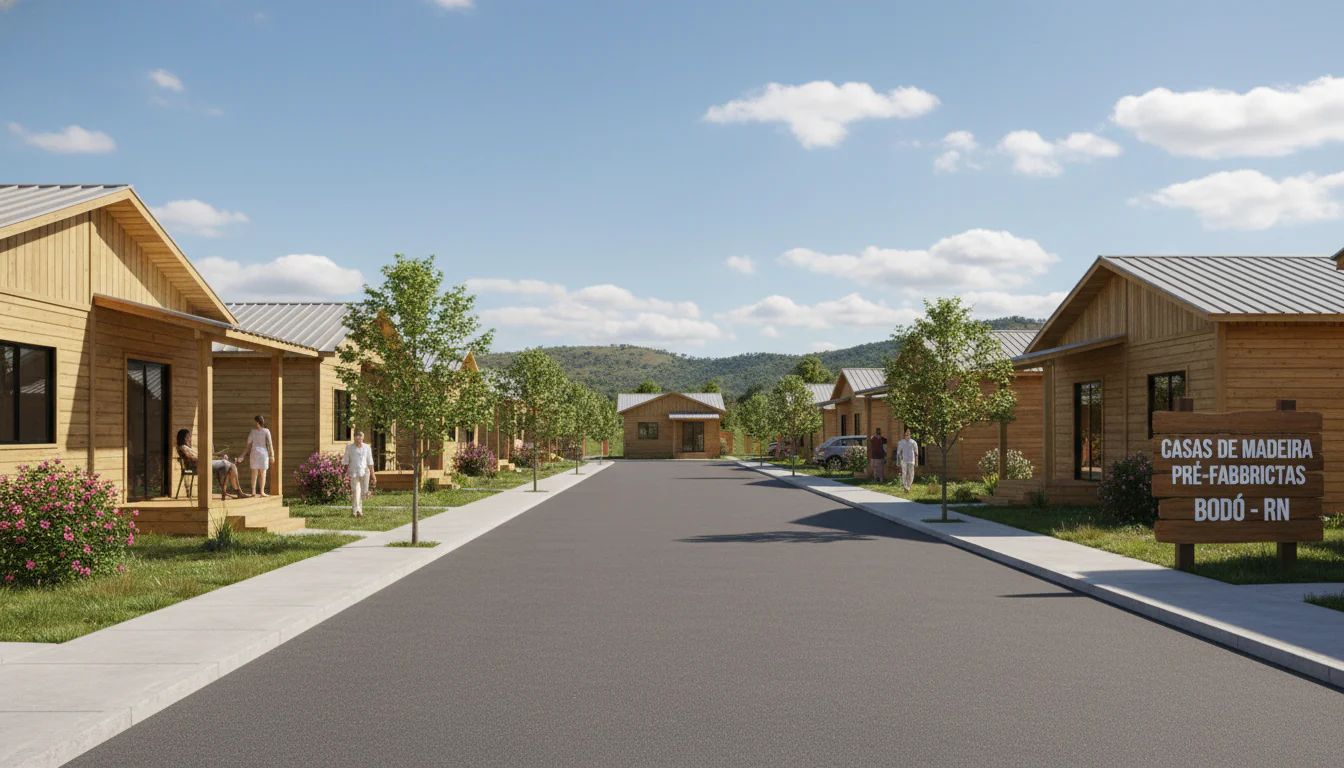 Casas de Madeira Pré-Fabricadas em Bodó – RN
