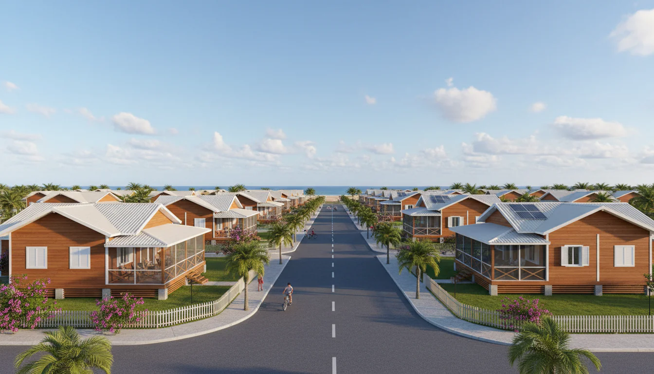 Casas de Madeira Pré-Fabricadas em Caiçara do Norte – RN