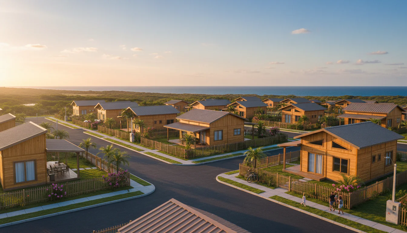 Casas de Madeira Pré-Fabricadas em Rio do Fogo – RN