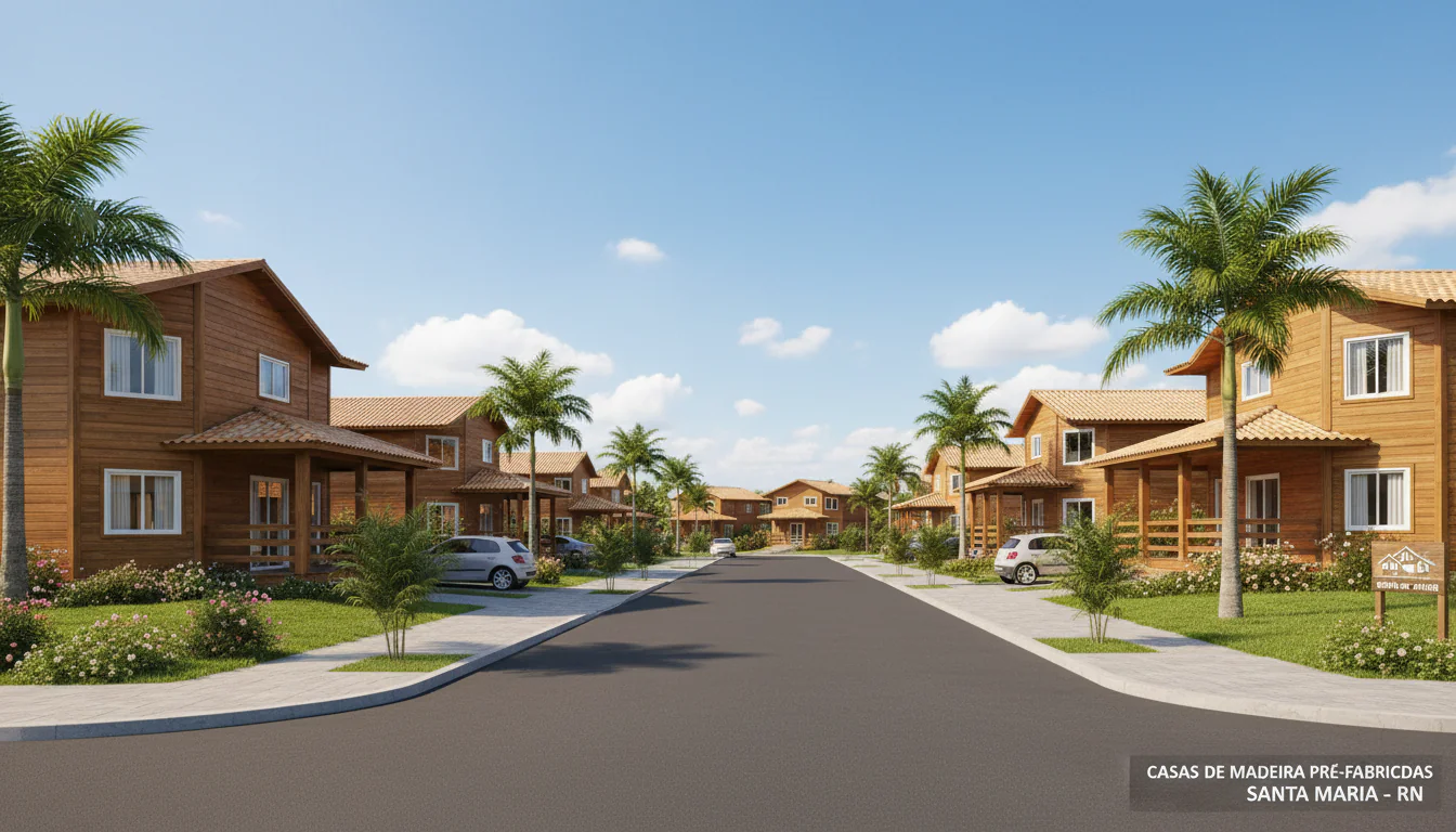 Casas de Madeira Pré-Fabricadas em Santa Maria – RN