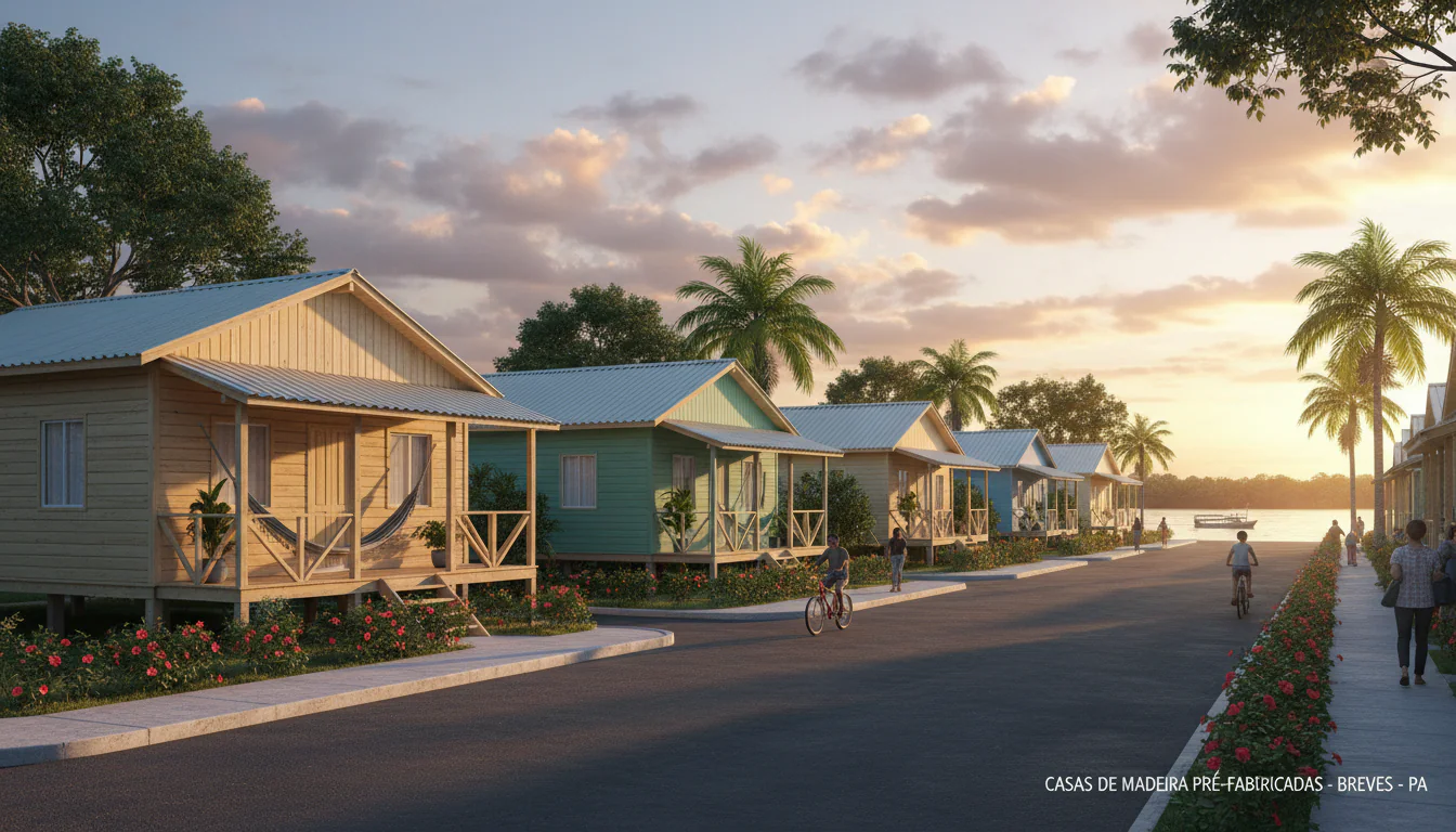 Casas de Madeira Pré-Fabricadas em Breves – PA Casas de Madeira Pré-Fabricadas em Breves – PA