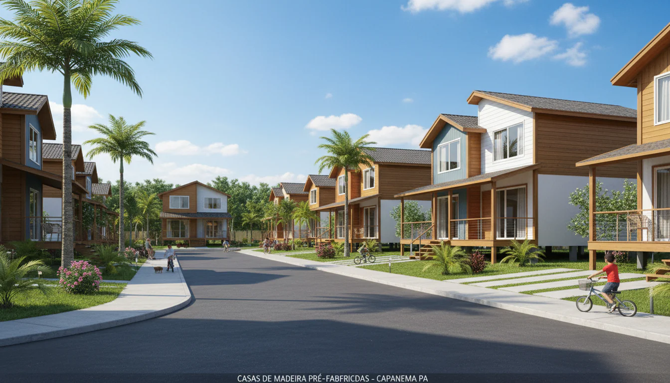 Casas de Madeira Pré-Fabricadas em Capanema – PA