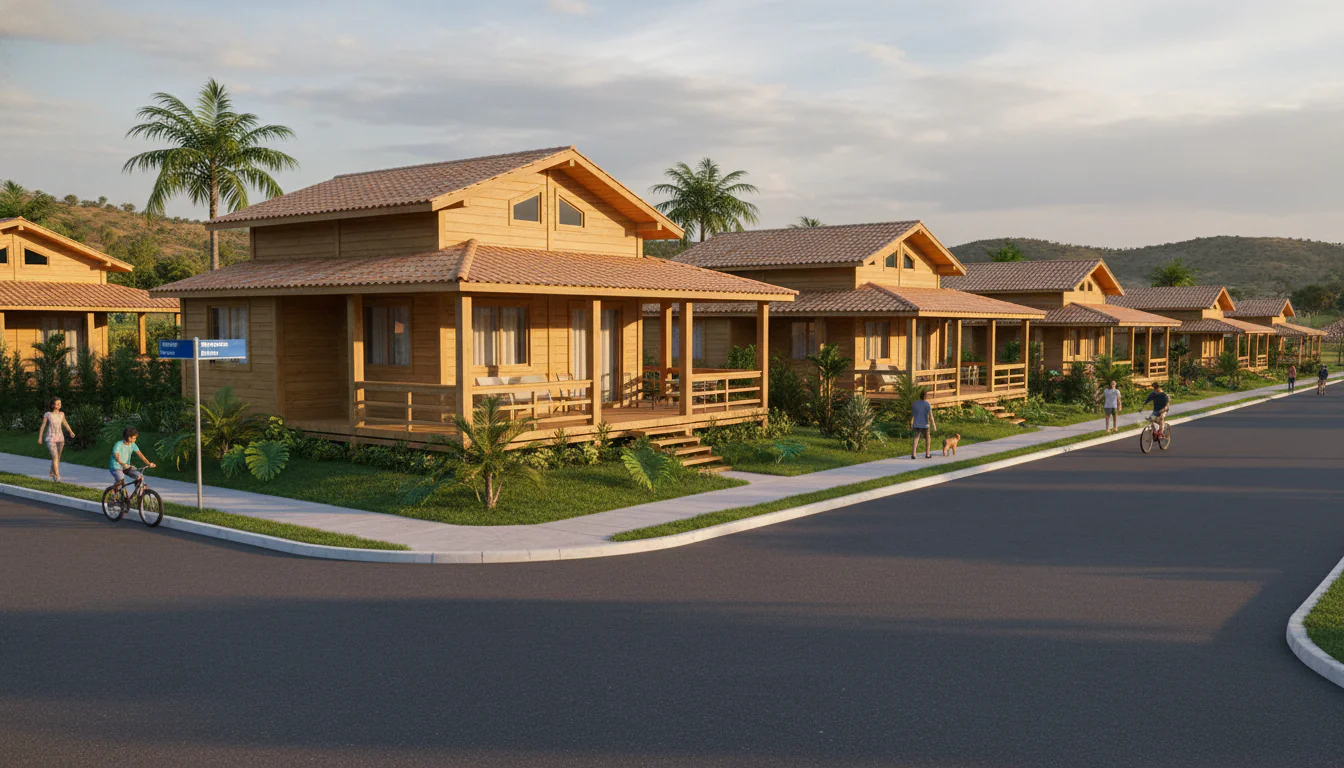 Casas de Madeira Pré-Fabricadas em Areia de Baraúnas – PB