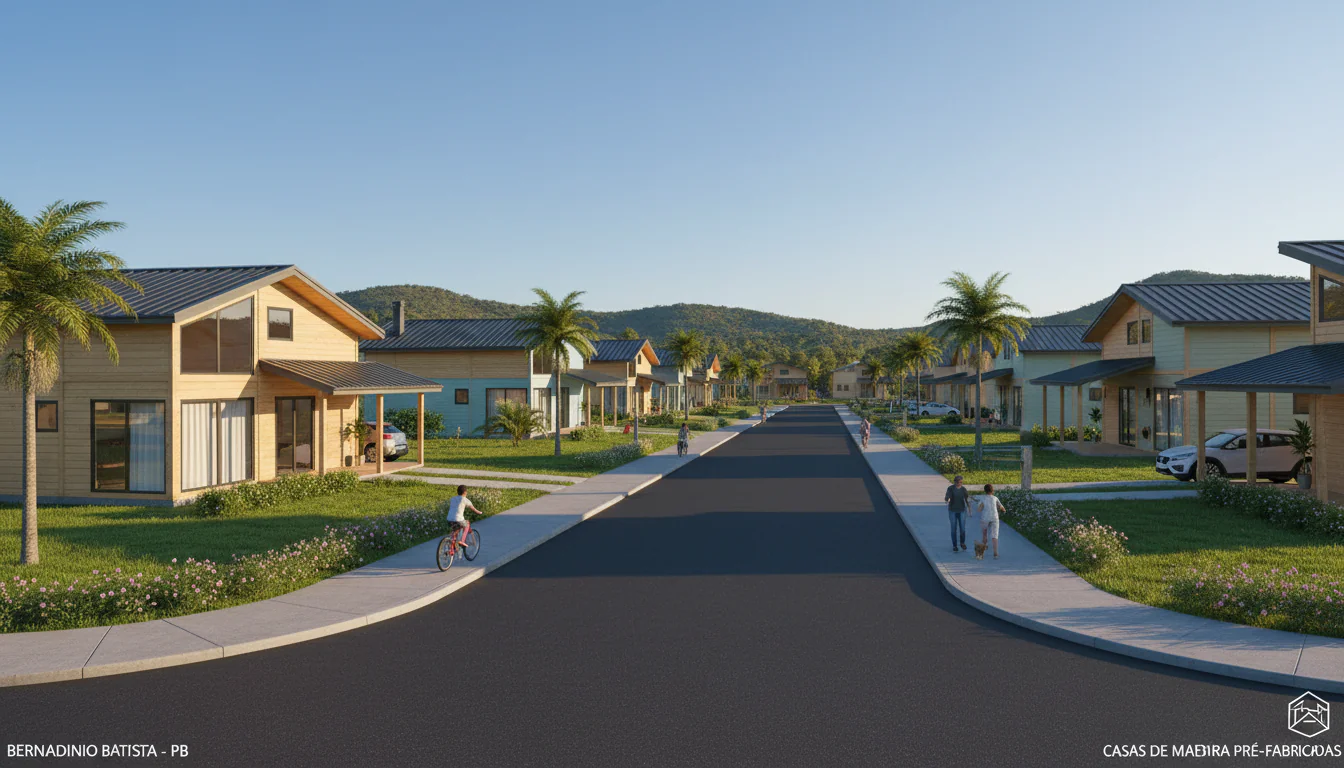 Casas de Madeira Pré-Fabricadas em Bernardino Batista – PB