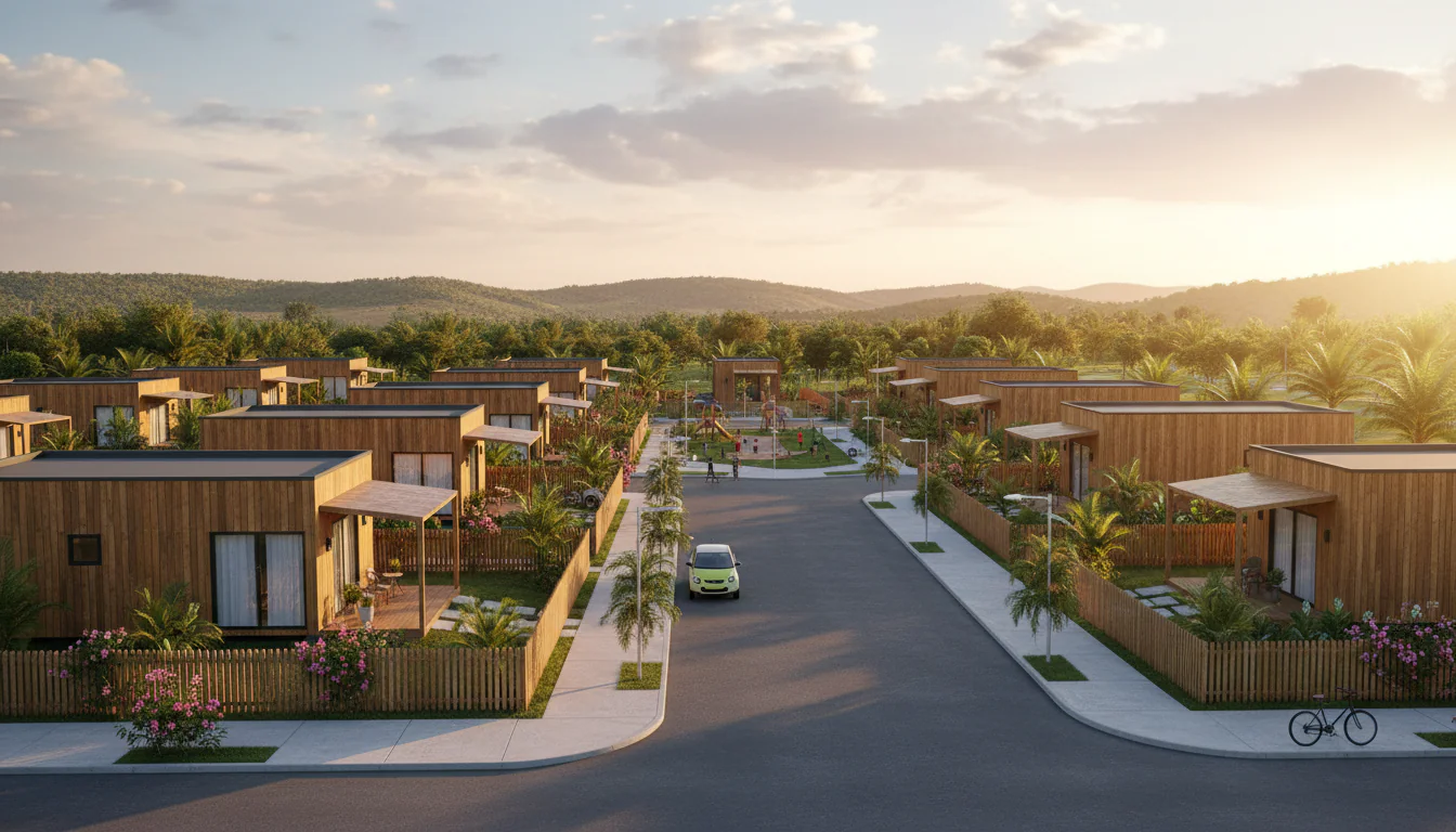 Casas de Madeira Pré-Fabricadas em Capim – PB